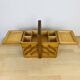 60s wood worker, sewing box