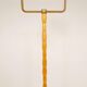 Mid-century organic floor lamp in birch and brass, Sweden, 1950s