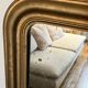 Miroir doré, glace mercure - 62xH82cm