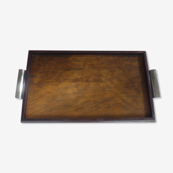 Wooden tray metal fists