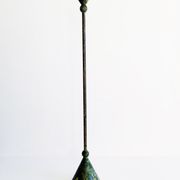 Ensemble de trois bougeoirs en métal. Ikea, années 80
