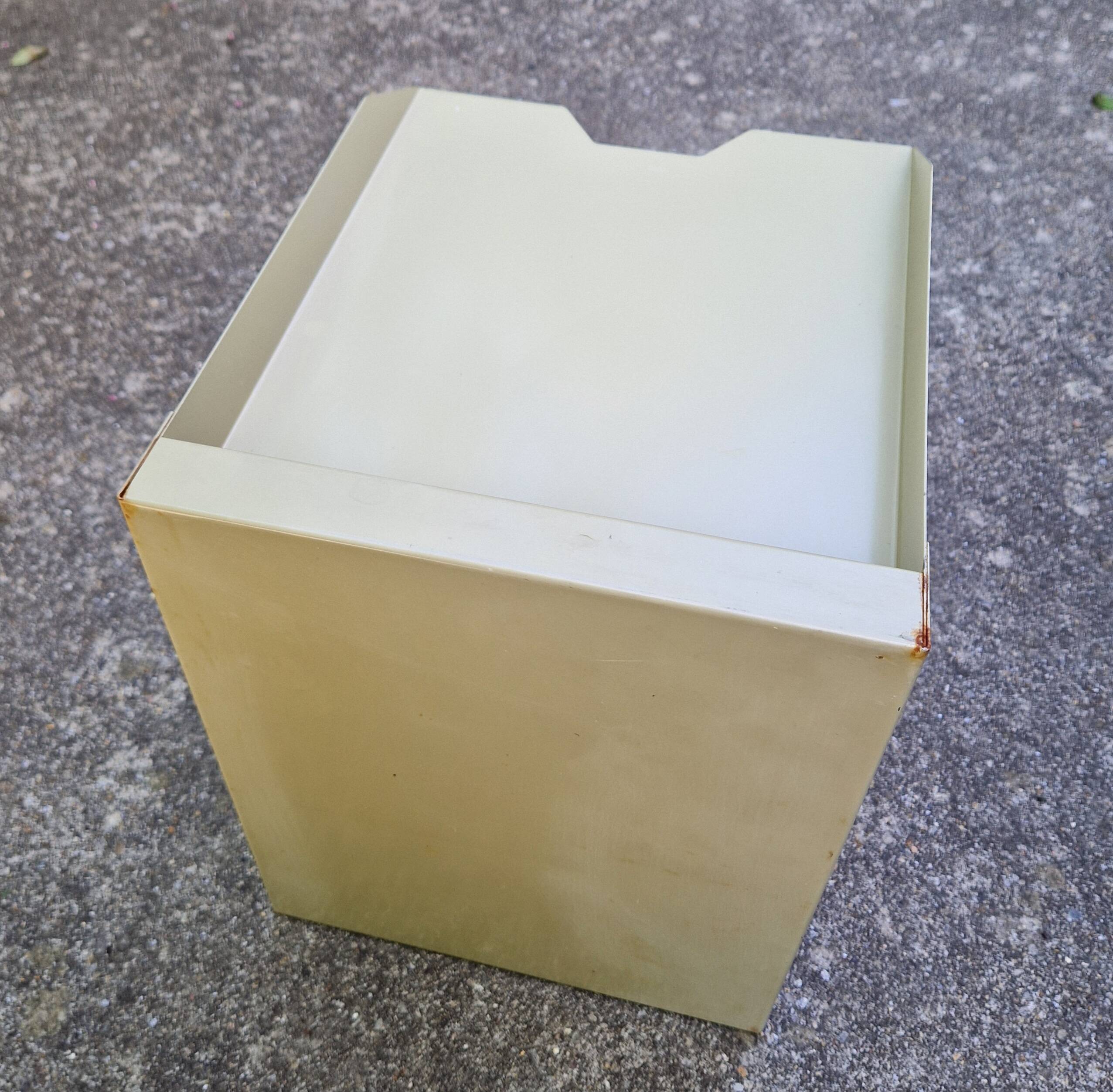 1960s industrial style metal mail sorter