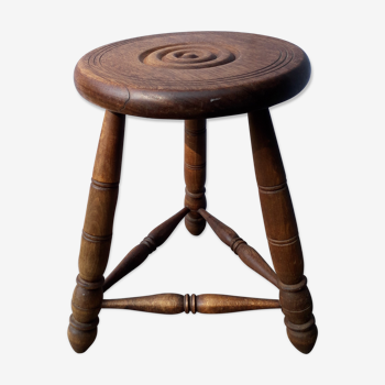 Tabouret tripode  bois