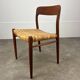 4 chairs 75 by Niels Otto Moller, Scandinavian design, teak