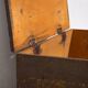 Small antique olive green chest (c.1920) #26