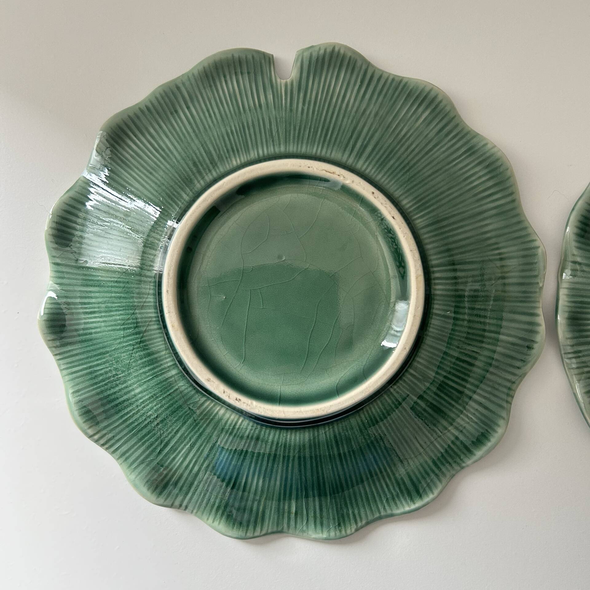 Paire d’assiette lotus