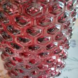 Faceted glass carafe