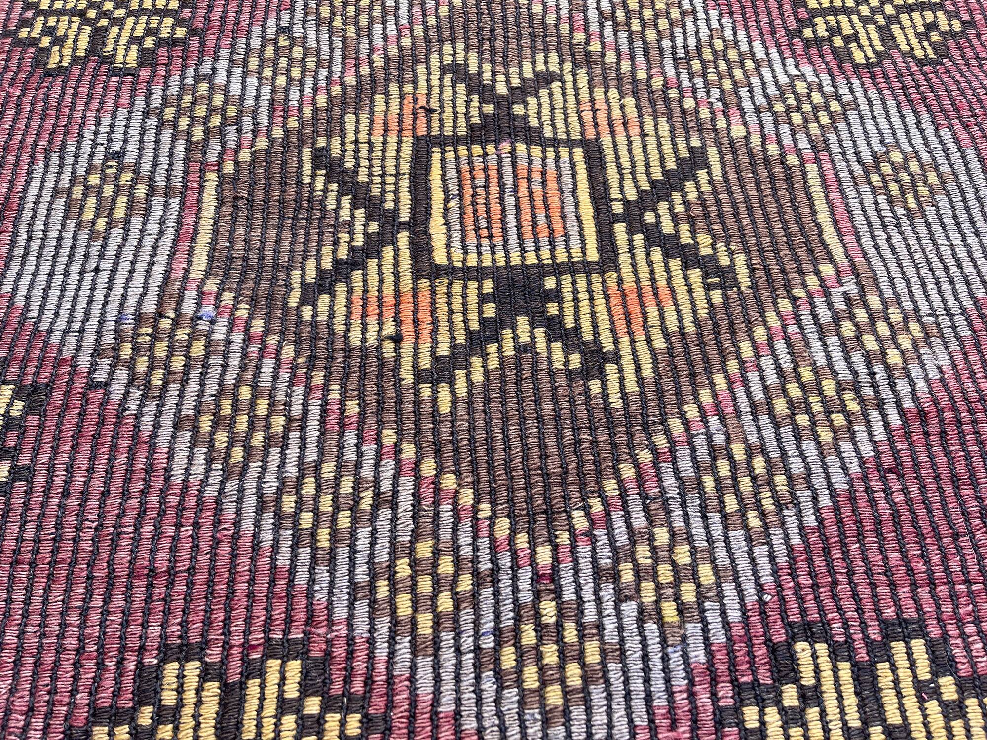 Vintage Turkish Kilim Rug , 226 x 100 cm