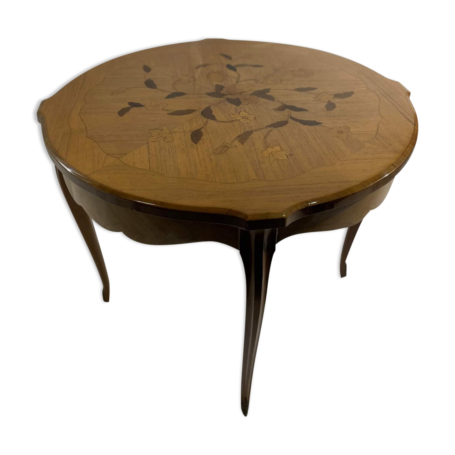 Side table marquetry in rosewood