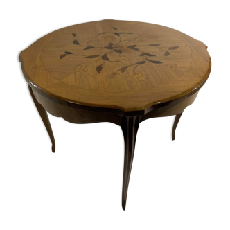 Side table marquetry in rosewood