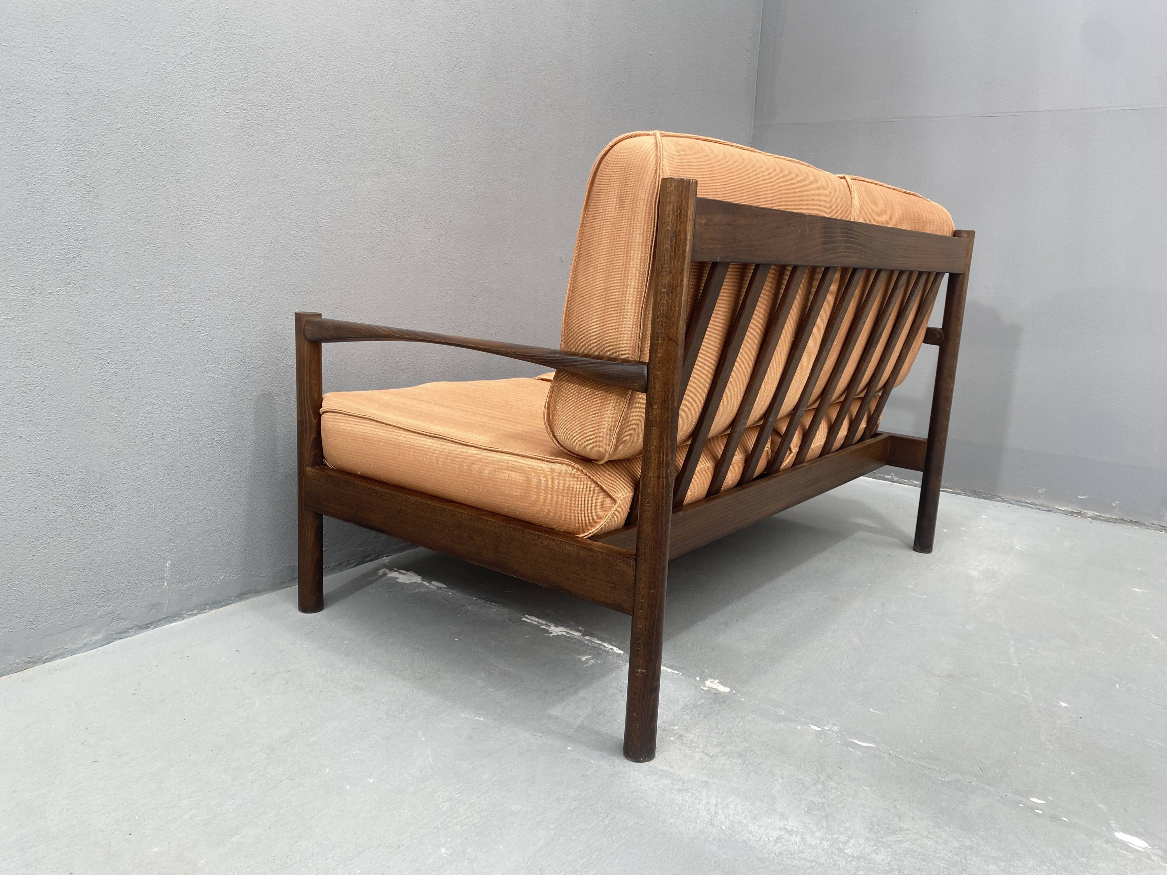 Canapé deux places de style scandinave, années 1980