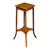 Vintage Art Nouveau shelf in solid wood and bamboo Maugrion Fran