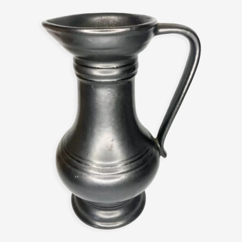 Black ceramic pitcher