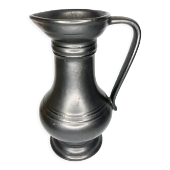 Black ceramic pitcher