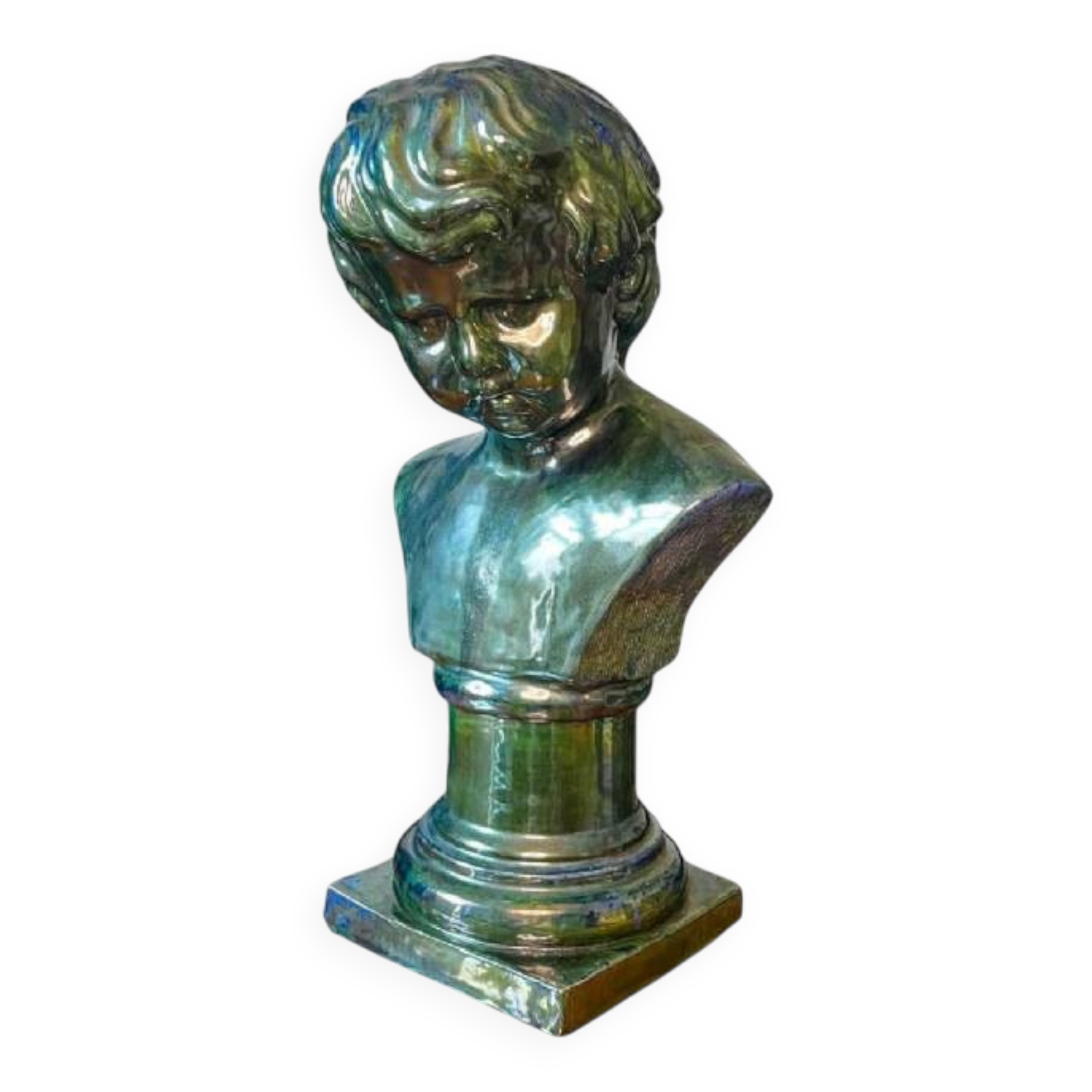 Salted stoneware sculpture, high fire, Louis Gustave Cambier & Roger Guérin, Bouffioulx ca 1925