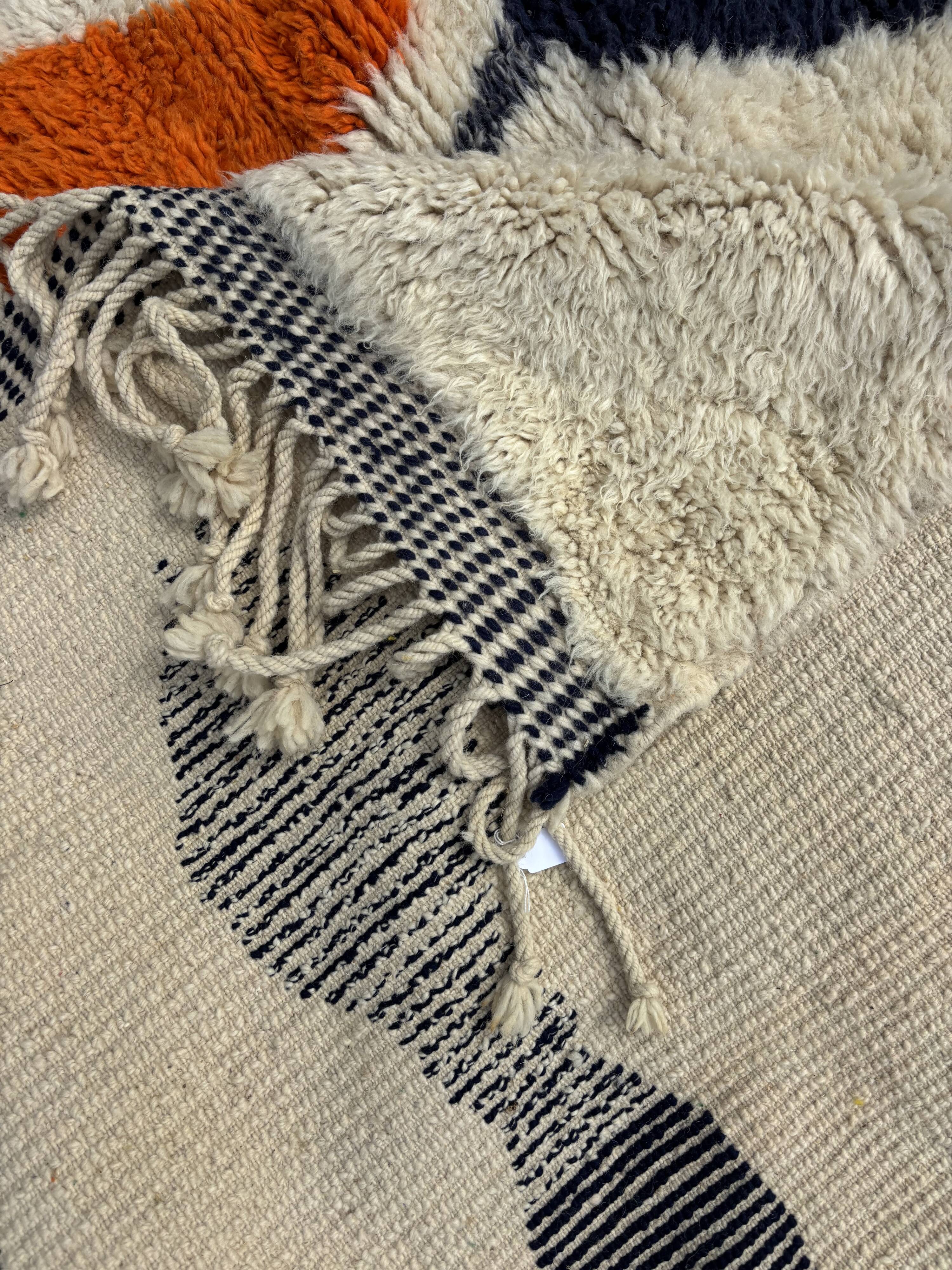 Beni M'rirt Berber rug 250 × 250 cm – Natural wool – Handmade in Morocco