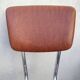 Set of 2 kitchen chairs in imitation leather from the 60s and 70s