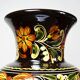 Vintage large vase from the 60s-70s, Hungarian MHV, in hand-painted glazed ceramic.