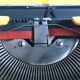 Orange consul typewriter 1970s