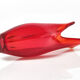 Red vase orange Murano Sommerso Mandruzzato Vintage