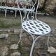 Antique wrought iron garden furniture