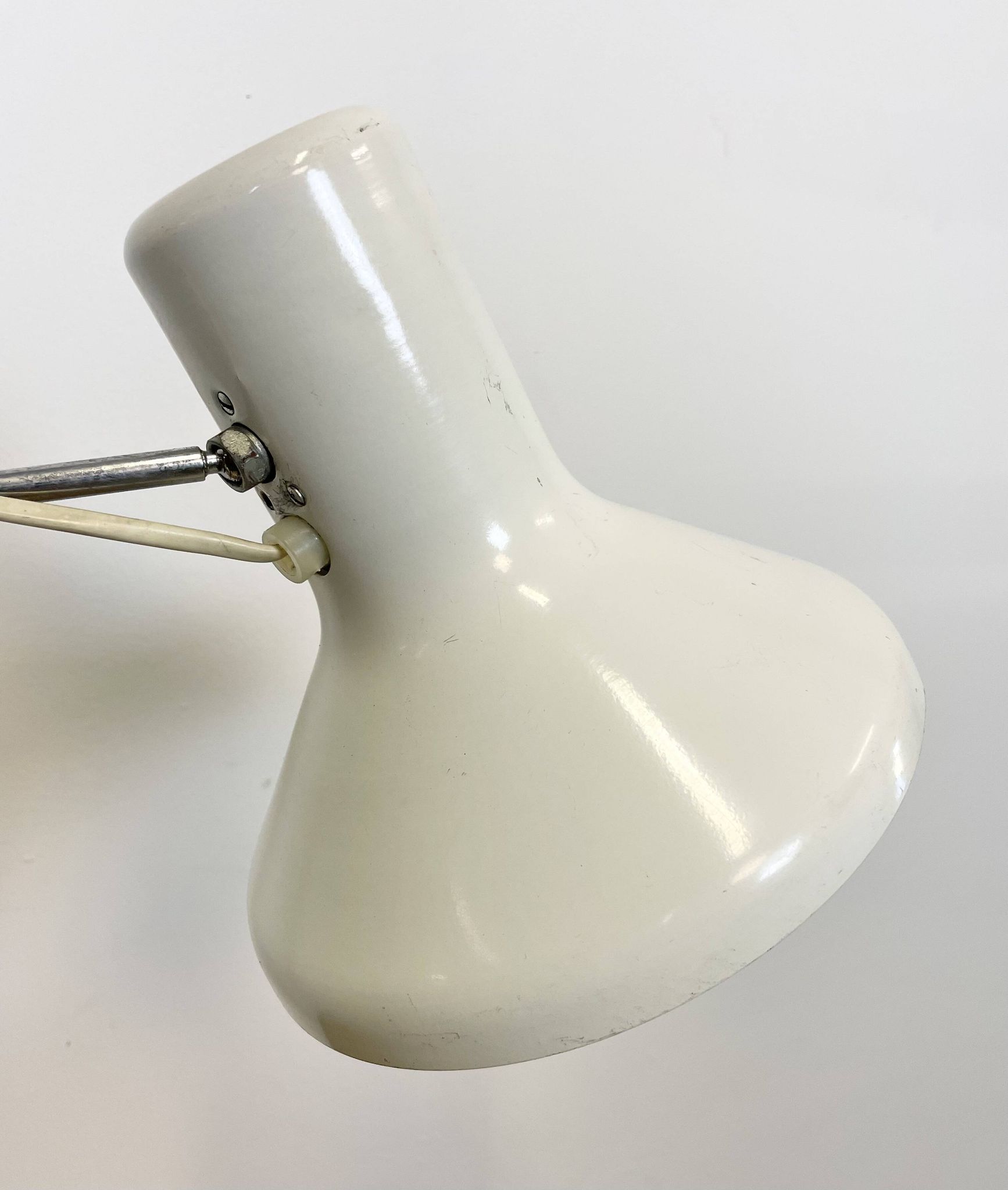 White table lamp by josef hurka for napako, 1960s