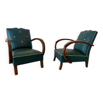 Paire de fauteuils vintage