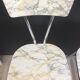 Series of 2 formica chairs marble effect of the 70s