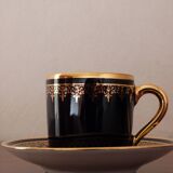 Teacup and saucer Limoges porcelain