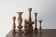 Scandinavian Wooden Candleholders, Set of 6