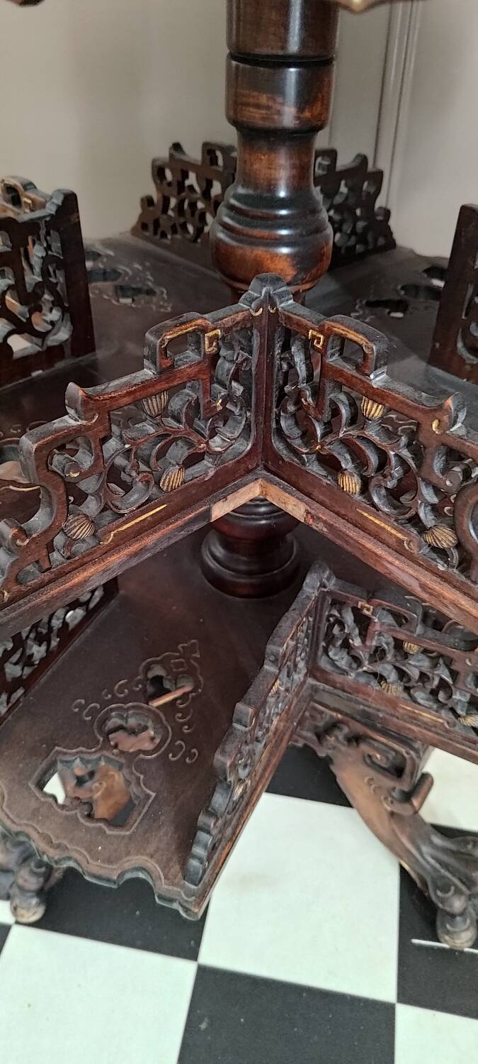 Asian revolving bookcase