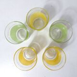 5 verres granités