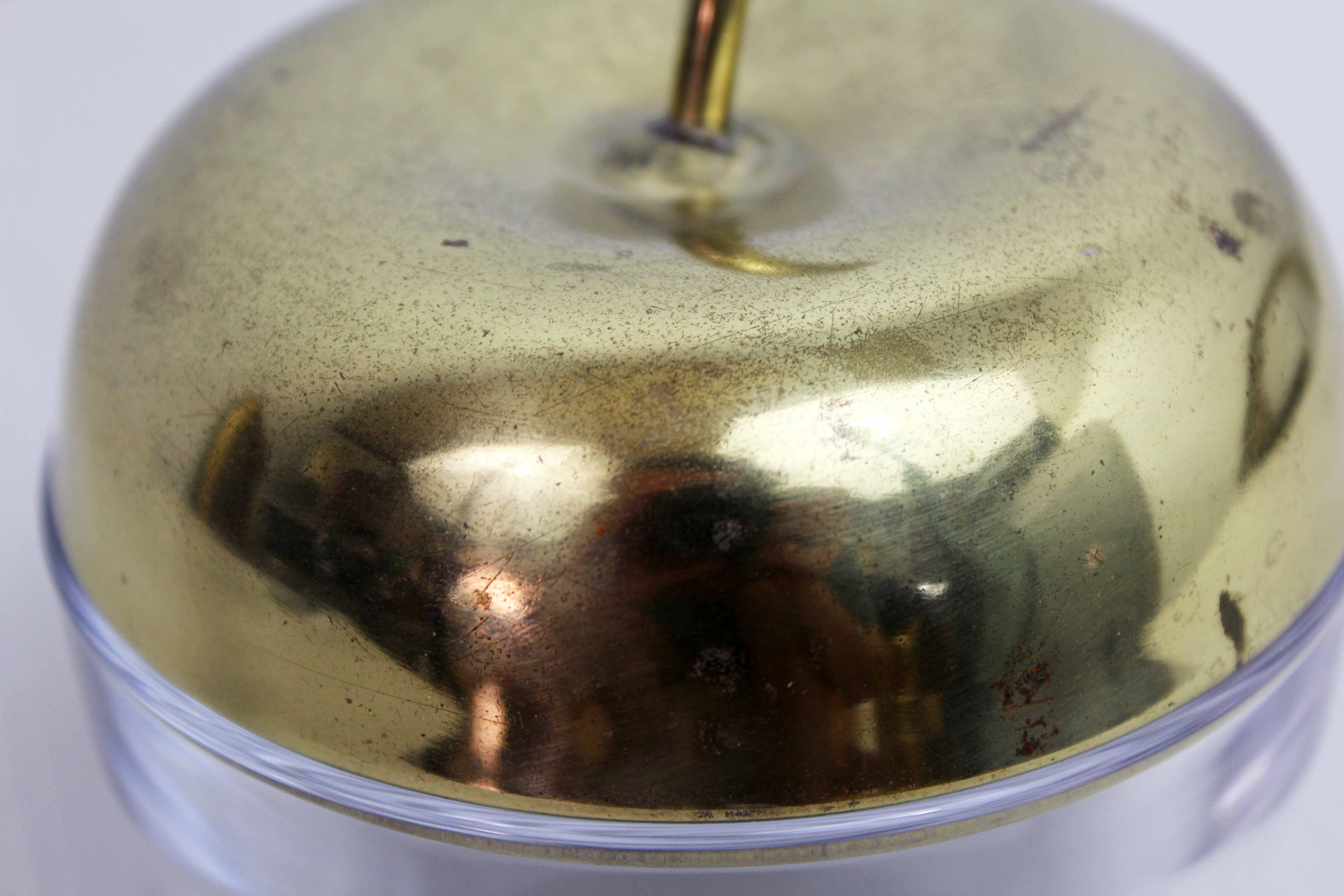 Glass and brass apple sweetener