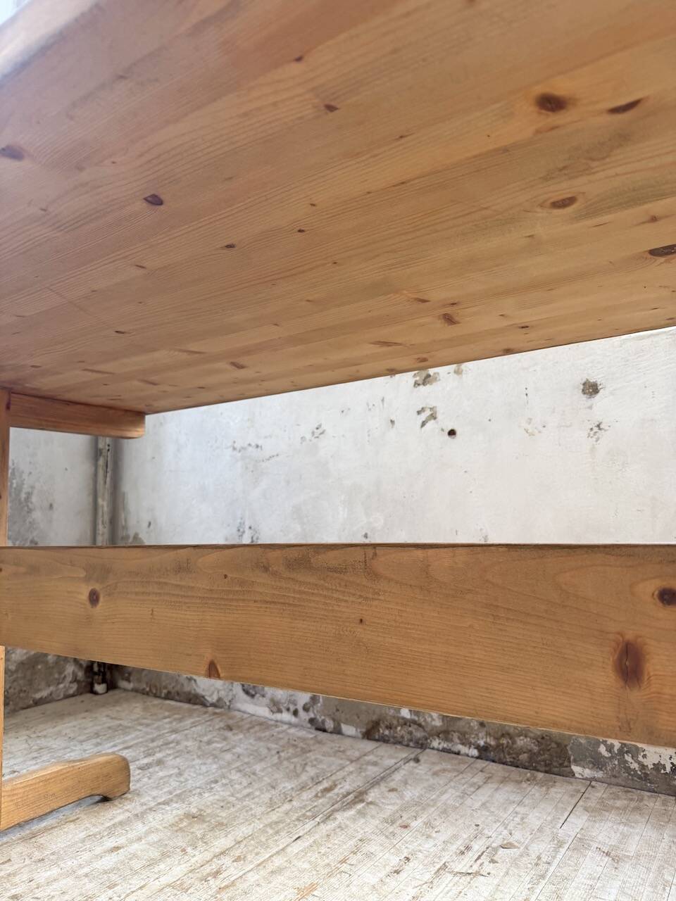 Perriand mountain furniture pine dining table