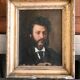 Portrait man oil on canvas 19th