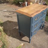 Louis XV-style chest of drawers  in solid cherry.