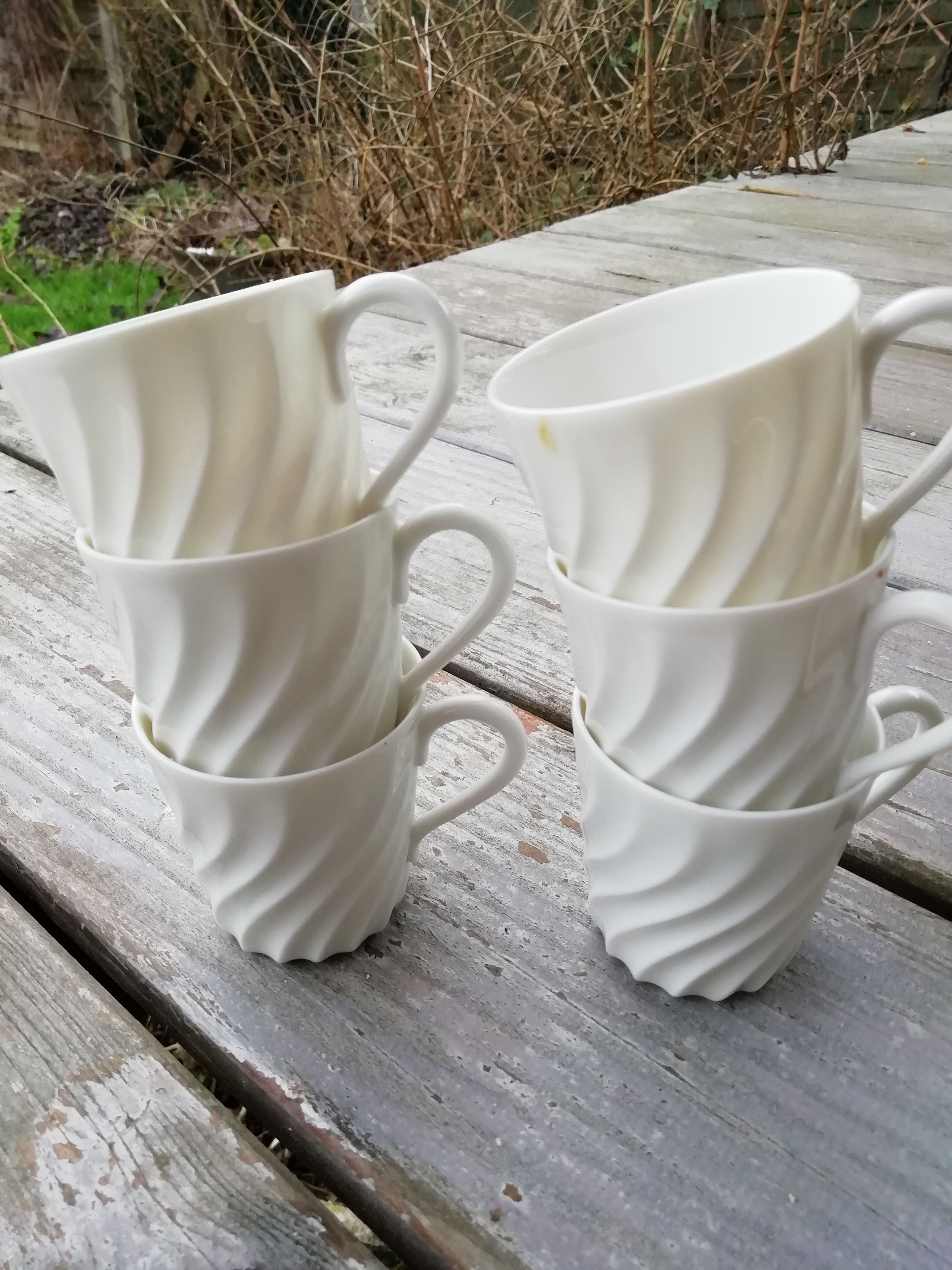 Lot of Haviland porcelain cups