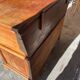 Old wooden baker's chest with storage drawers