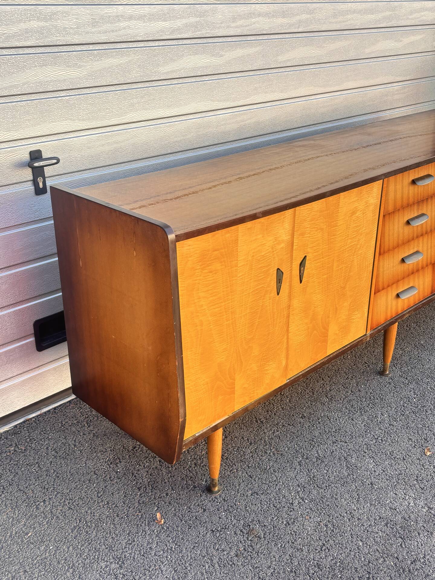 Vintage Scandinavian wooden sideboard – 1960s/70s