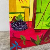 Painting of a still life bouquet of flowers