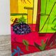 Tableau peinture nature morte bouquet de fleurs 