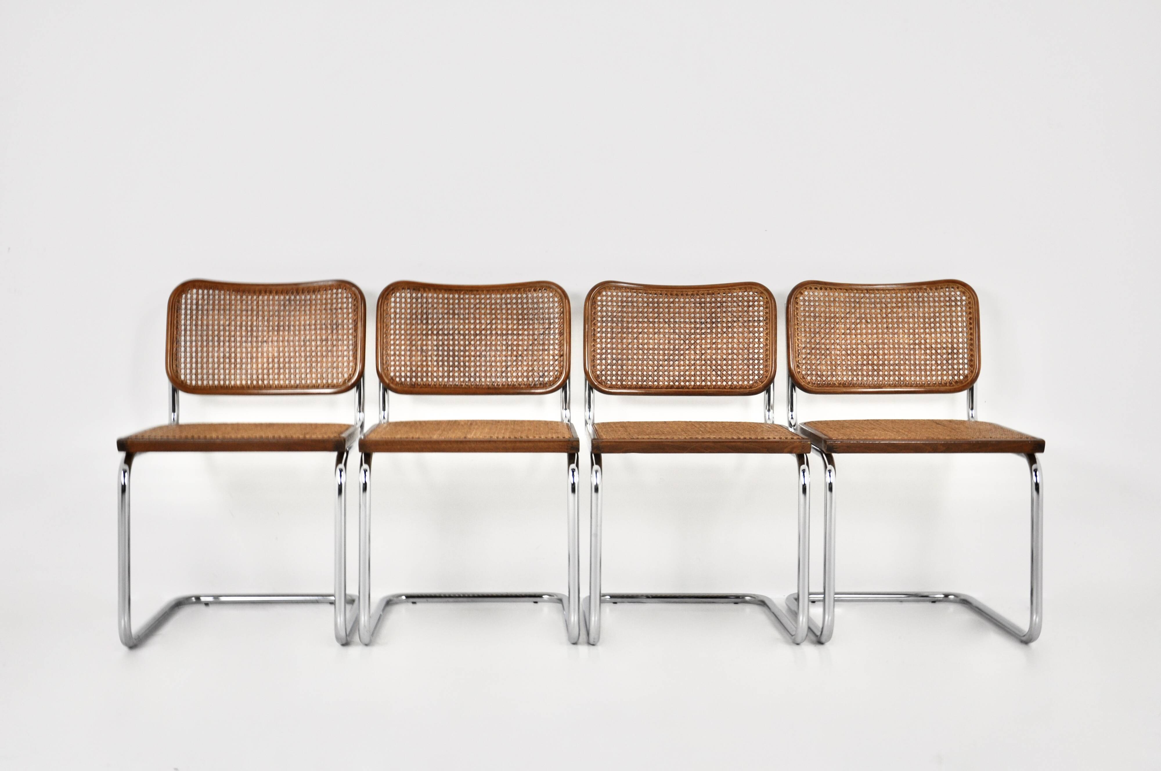 Style B32 Dining Chairs by Marcel Breuer, Set of 4
