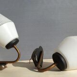 Pair of glass sconces, Arlus 1950