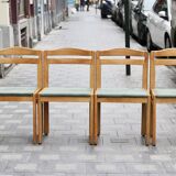 4 Musterring solid oak chairs, 1970