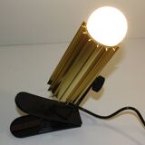 Golden lamp with vintage clamp
