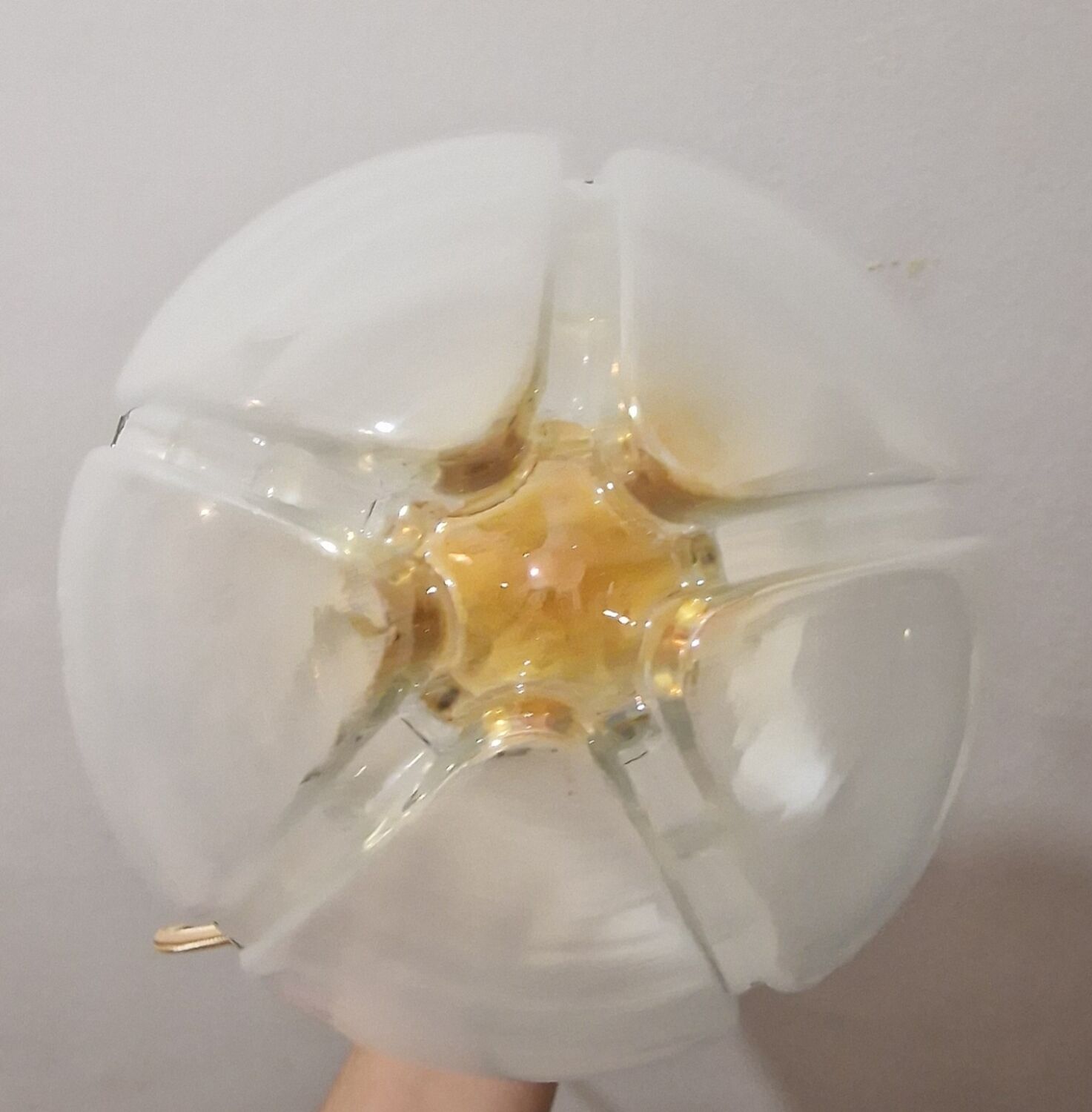 Mazzega suspension lamp from murano reelectrified