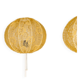 Pair of Bergboms B-024 mid-century modern table lamps, 1960s, Sweden.