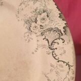 Pair of large round dishes Boulenger Choisy le Roi Derby Terre de fer