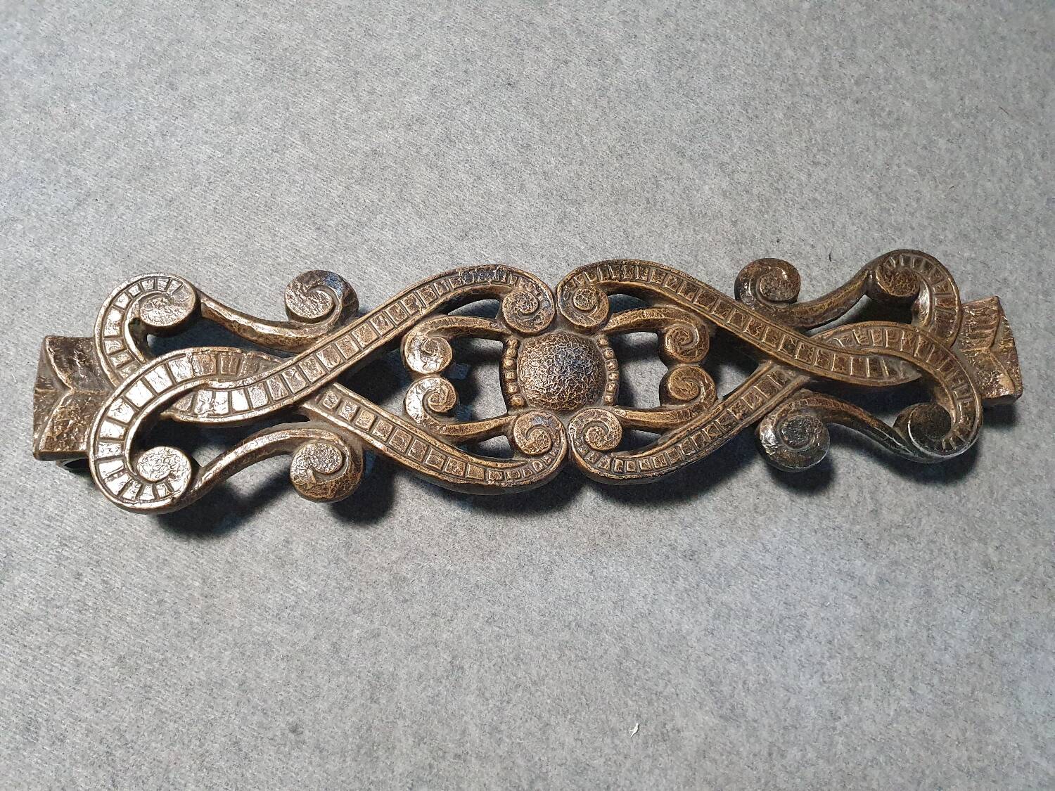 84 cm vintage brutalist door handle aluminium 1970s xxl Humberg