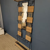 Vestiaire, portemanteau en rotin, années 70